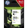 ORIGINALE HP Multipack nero / differenti colori 3YN10AE MCVP 303XL mod.  3YN10AE MCVP 303XL EAN 2200000046543