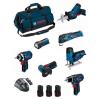 BOSCH Kit BMKB7-28BD3 (GSR 12V-15+GDR 12V-105+GWS 12V-76+GST 12V-70+GOP 12V-28+GSA 12V-14+GLI 12V-80+3x2,0Ah+ GAL1230CV+HDBAG)