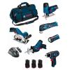 BOSCH Kit BMKB6-28CD3 (GSR 12V-15 + GKS 12V-26 + GST 12V-70 + GOP 12V-28 + GSA 12V-14 + GLI 12V-80 + 3x2,0 Ah +GAL1230CV +HDBAG)