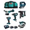 MAKITA Kit MK601 (DDF482 + DHR171 + DGA504 + DTD152 + DJV182 + DSS610 + 2 x 5,0 Ah + DC18RC + 2 x LXT600)