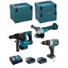 MAKITA Kit MK312RTJ (DHR243 + DHP481 + DGA504 + 2 x 5,0 Ah + DC18RC + MAKPAC 2 + MAKPAC 3 + MAKPAC 4)