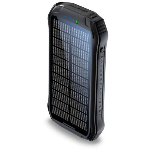 Boompods Neutron Power bank a energia solare, 10.000 mAh, nero