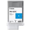 ORIGINALE Canon Cartuccia d'inchiostro ciano PFI-107c 6706B001 130ml mod.  PFI-107c 6706B001 EAN 4960999910956