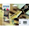 ORIGINAL Epson Multipack nero / ciano / magenta / giallo C13T16364012 16 XL 4 cartucce d'inchistro XL: T1631 + T1632 + T1633 + T1634 mod.  C13T16364012 16 XL EAN 8715946519845